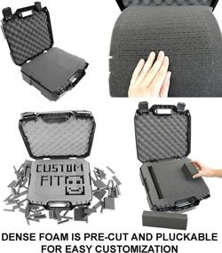 img 1 attached to CASEMATIX Жесткий защитный кейс для корпуса зеркальной камеры DSLR, объектива, вспышки и многое другое - прочный пластиковый кейс с пенопластовым вставками, совместимый с камерами Canon, Nikon, Panasonic и другими зеркальными камерами