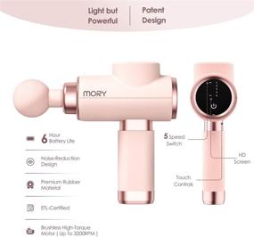 img 2 attached to 💪 Movo Deep Tissue Percussion Massage Gun: Ultimate Muscle Relaxation for Athletes, Home, and Gym