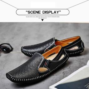 img 1 attached to Noblespirit Driving Leather Fashion NSLFS8503 Wh39 Men's Shoes