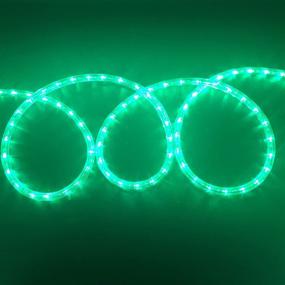 img 3 attached to 🌟 Asparkle UL Listed 18-Foot 216 Green LED Flexible Rope Lights Kit for Indoor/Outdoor Lighting, Home, Garden, Patio, Shop Windows, Christmas, New Year, Wedding, Birthday, Party, Event (Green)