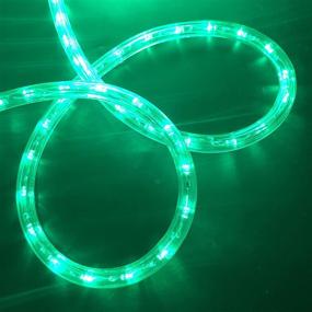 img 1 attached to 🌟 Asparkle UL Listed 18-Foot 216 Green LED Flexible Rope Lights Kit for Indoor/Outdoor Lighting, Home, Garden, Patio, Shop Windows, Christmas, New Year, Wedding, Birthday, Party, Event (Green)