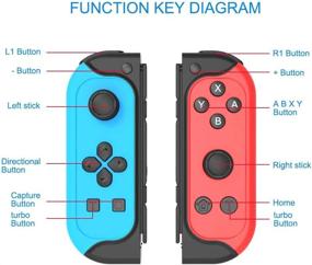 img 3 attached to EJGAME Wireless Switch Joycon Controller Compatible With Nintendo Switch