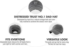 img 1 attached to Vintage Cotton Dad Hat with Adjustable Strap - Trust No One Hustle Savage Vibe Baseball Cap