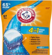 🚿 arm &amp; hammer 97 count 4-in-1 laundry detergent power paks (possible packaging variations) logo