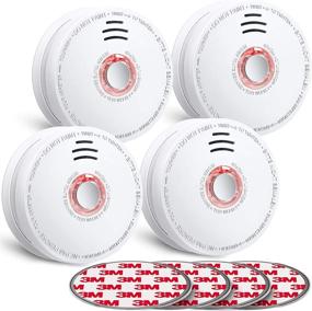 img 4 attached to 🔥 SITERWELL Smoke Detector, Photoelectric Sensor Smoke Alarm with 9V Battery Included, UL Listed Fire Safety, 10-Year Life Time, Ideal for Kitchen, Home, Hotel - Pack of 4 (Model: GS528A)