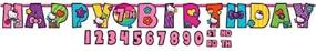 img 1 attached to 🎉 Jumbo Hello Kitty Rainbow Letter Banner: Birthday Party Decoration, 10 1/2' x 10", Multicolor