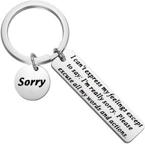 img 4 attached to CYTING Apology Keychain Forgive Jewelry