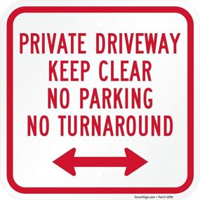 img 1 attached to 🚧 Enhanced Safety and Convenience: Private Driveway Bi Directional SmartSign Aluminum