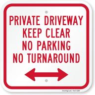 🚧 enhanced safety and convenience: private driveway bi directional smartsign aluminum logo