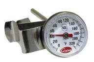 🌡️ cooper-atkins 1236-70-1 bi-metals espresso milk frothing thermometer | 1" dial | 5" shaft length | with clip logo