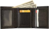 🧳 knoxx men's trifold leather wallet with rfid blocking logo