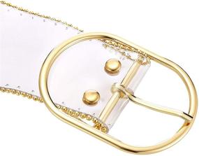 img 2 attached to Fashion Transparent Clear Buckle Grommet Women's Accessories