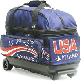 img 3 attached to Deluxe Double Roller Bowling Bag - Pyramid Path, with Oversized Accessory Pocket