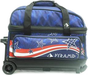 img 2 attached to Deluxe Double Roller Bowling Bag - Pyramid Path, with Oversized Accessory Pocket