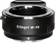 📷 fringer nf-fx smart adapter - nikon f to fujifilm x compatible with fuji x-t3, x-t4, x-pro3, xt30, x-h1, x-t100, x-t200, x-s10, sigma, tamron logo