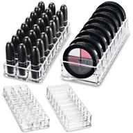 💄 byalegory limited offer gift set: acrylic lipstick and acrylic compact makeup organizer with 32 spaces for clear cosmetic storage logo