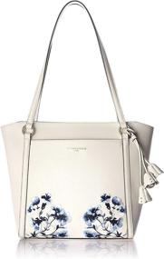 img 4 attached to Chic and Timeless: Karl Lagerfeld Paris IRIS Tote for Effortless Elegance