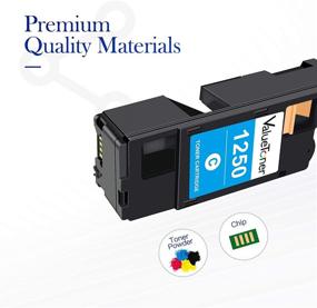 img 3 attached to 🖨️ Valuetoner Compatible Toner Cartridge Set for Dell 1250c Series - 1250 810WH C5GC3 XMX5D WM2JC - 4 Pack (Black, Cyan, Magenta, Yellow)