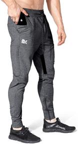 img 4 attached to BROKIG Workout Bodybuilding Sweatpants Pockets Sports & Fitness and Team Sports