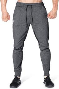 img 2 attached to BROKIG Workout Bodybuilding Sweatpants Pockets Sports & Fitness and Team Sports