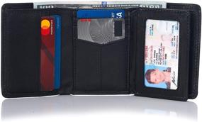 img 4 attached to Alpine Swiss Trifold Divided Men's Accessories: Optimal Capacity for Organization