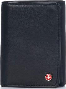 img 2 attached to Alpine Swiss Trifold Divided Men's Accessories: Optimal Capacity for Organization