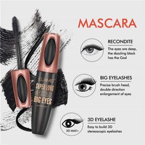 img 3 attached to 👁️ 4D Silk Fiber Lash Mascara: Waterproof, Longer, Thicker, Voluminous Eyelashes