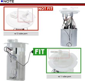 img 3 attached to 🔌 A-Premium Электрическая модульная сборка топливного насоса для Nissan Altima 2004-2006 2.5L 3.5L (С технологией Калифорнийских выбросов) с одной трубкой.