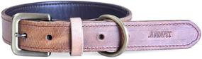 img 2 attached to Moonpet Soft Padded Genuine Leather Dog Collar - Premium Full Grain & Heavy Duty - Durable, Adjustable for Small, Medium, Large & X-Large Male & Female Dogs - Ideal for Walking, Running, Training