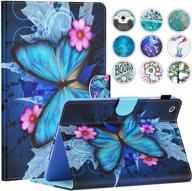 dteck leather magnetic wallet butterfly logo
