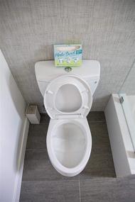 img 2 attached to 🚽 Innovative Hinlo Bowl Liners: 100 Biodegradable, Dissolvable & Flushable Solution for Sparkling Clean Toilets – No More Stains or Splash-back!