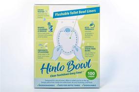 img 1 attached to 🚽 Innovative Hinlo Bowl Liners: 100 Biodegradable, Dissolvable & Flushable Solution for Sparkling Clean Toilets – No More Stains or Splash-back!