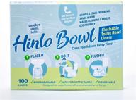 🚽 innovative hinlo bowl liners: 100 biodegradable, dissolvable & flushable solution for sparkling clean toilets – no more stains or splash-back! logo