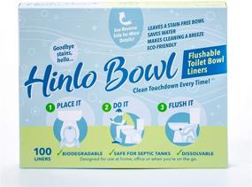 img 4 attached to 🚽 Innovative Hinlo Bowl Liners: 100 Biodegradable, Dissolvable & Flushable Solution for Sparkling Clean Toilets – No More Stains or Splash-back!