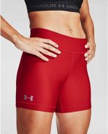 stay cool and comfortable ❄️ with under armour women's heatgear middy shorts logo