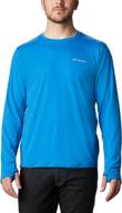 👕 columbia men's tech trail long sleeve crew ii: high-performance comfort for outdoor enthusiasts logo