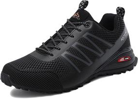 img 3 attached to ASTERO Lightweight Athletic Cushioning Trekking Shoes for Men in Athletic Style