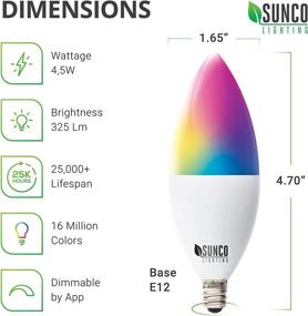 img 2 attached to 💡 Enhance your Lighting with Sunco Lighting Candelabra Compatible Assistant Industrial Electrical and Lighting Components