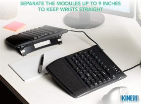 img 2 attached to KINESIS Freestyle2 Ergonomic Keyboard with VIP3 Lifters for PC (9-inch Separation) (KB820PB-US)