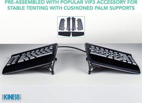 img 1 attached to KINESIS Freestyle2 Ergonomic Keyboard with VIP3 Lifters for PC (9-inch Separation) (KB820PB-US)