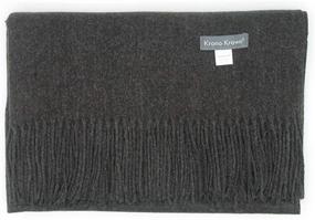 img 1 attached to Krono Krown Unisex Cashmere Feel Pashmina Wrap: Soft, Thick, Classic Long Shawl for Winter Warmth with Fringe Scarf