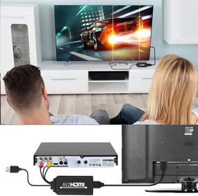 img 1 attached to 🔌 HDMI к RCA кабель-конвертер с женским разъемом HDMI - AV к HDMI выход, поддерживает 720/1080P, TV Stick, Roku, Chromecast, PC, ноутбук, HDTV, DVD и многое другое.