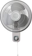 lasko m12900 oscillating 12 inch wall mount fan: powerful indoor cooling in light grey логотип