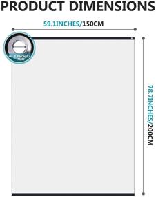 img 2 attached to 🎥 Neewer Chromakey Black/White Backdrop Curtain: Double-Sided, Wear-Resistant for Video/Photography/Streaming - 59.1x78.7 inches/1.5x2 M, Polyester Fiber