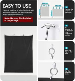 img 3 attached to 🎥 Neewer Chromakey Black/White Backdrop Curtain: Double-Sided, Wear-Resistant for Video/Photography/Streaming - 59.1x78.7 inches/1.5x2 M, Polyester Fiber