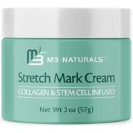 👩 m3 naturals stretch mark cream with collagen, stem cells, and antioxidants - fade, reduce stretch marks & scars - 2 oz logo