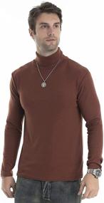 img 1 attached to 👕 Men's Lightweight Turtleneck Pullover Sleeve Shirt in Shirts - Clothing