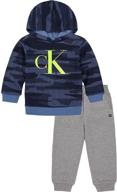 👕 ultimate style and comfort: calvin klein horizon granite heather boys' clothing collection logo