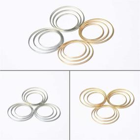 img 1 attached to 📿 60pcs TopBine Beading Hoop Earrings for Jewelry Making - Round Hoops 20MM/25MM/30MM, Bulk Supplies and Findings for DIY Craft Earring Jewelry