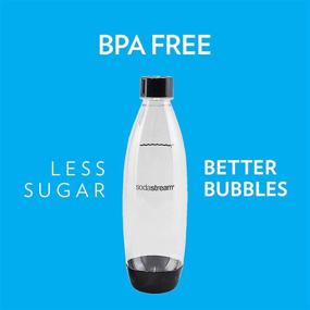 img 1 attached to 🍾 SodaStream Black 1L Slim Carbonating Bottles Twin Pack: Double the Fizz, Double the Fun!